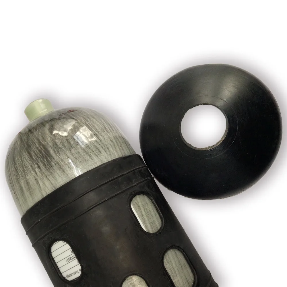 ACECARE 6.8L Sợi Carbon Lặn Biển Xi Lanh Xe Tăng Cao Su Bảo Vệ Mũ Đầy Đủ Bọc Da Không Bị Chai