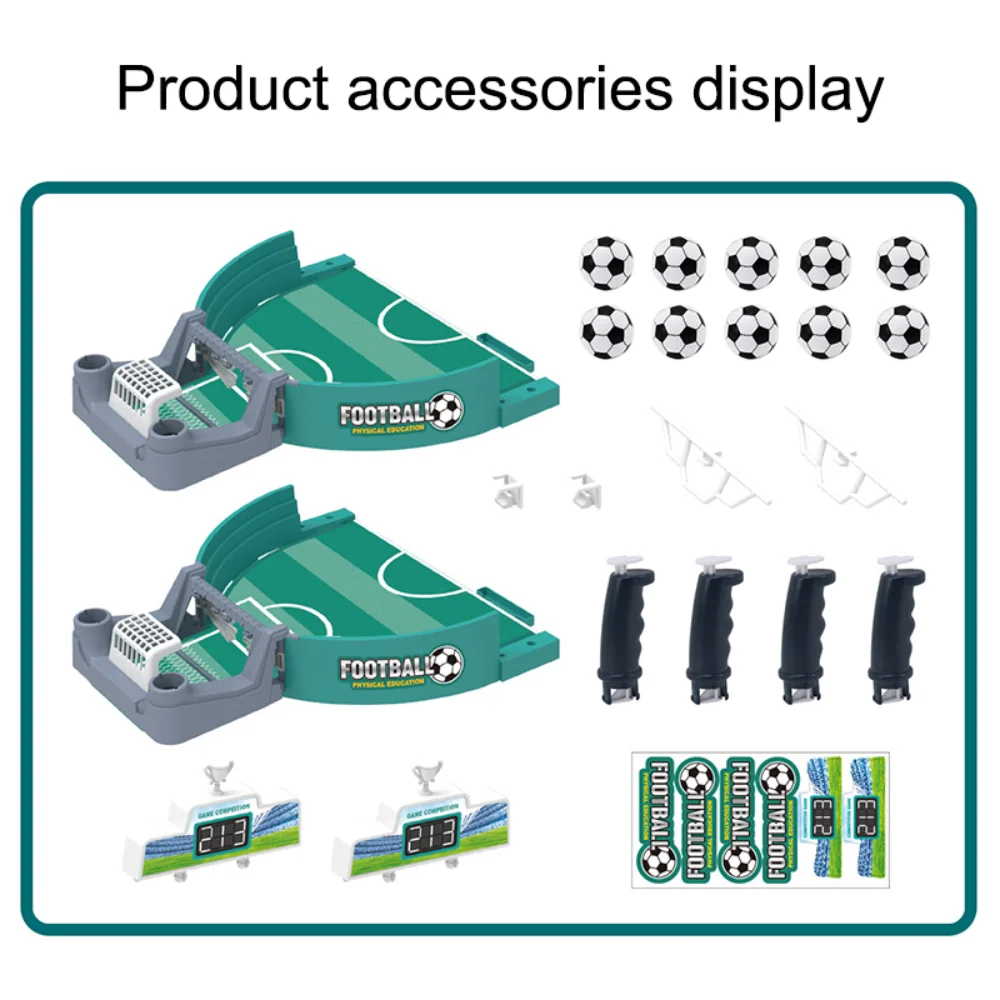 ฟุตบอลตารางฟุตบอลเกมกระดานสําหรับครอบครัวเกม Tabletop Play Ball ของเล่นฟุตบอลแบบพกพากีฬากลางแจ้งของเล่นของขวัญสําหรับเด็ก