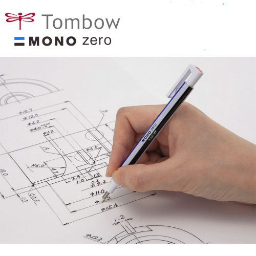 TOMBOW MONO Zero Pen Eraser Professional High Precision Mechanical Pencil Erasers Drawing Sketching Correction Japanese Statione