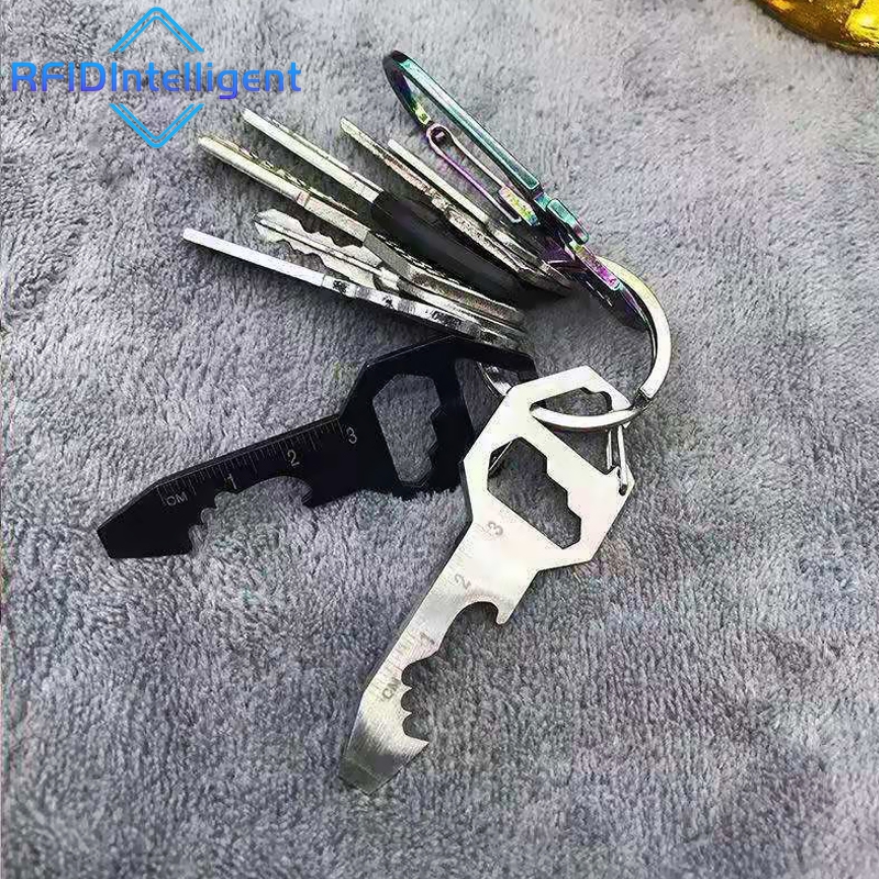 ポータブル多機能栓抜きキーホルダー六角ソケットドライバーステンレス鋼 EDC ツール自己防衛用品