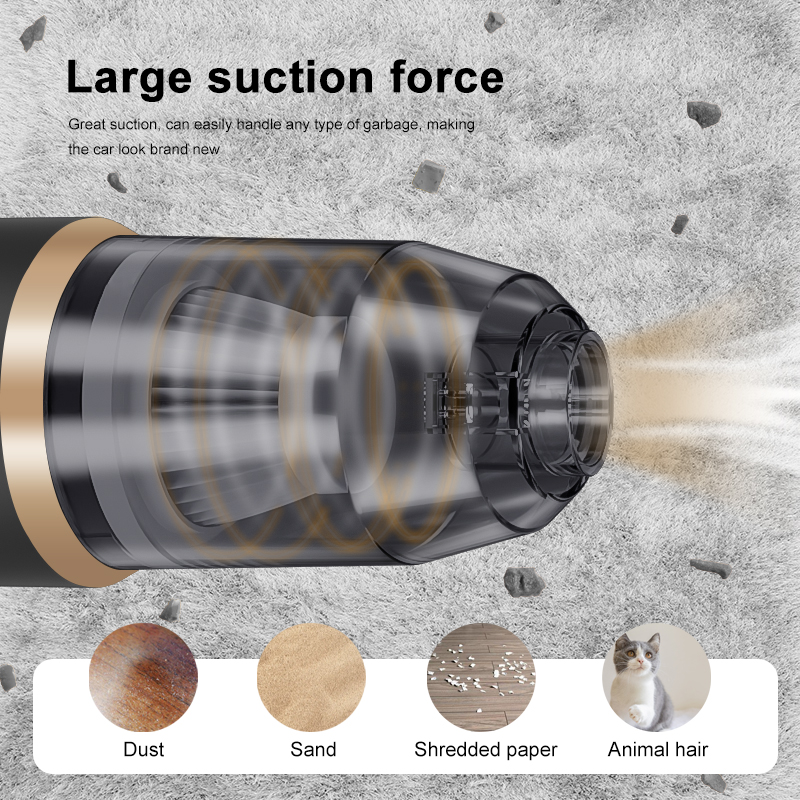 Wireless Car Vacuum Cleaner for Cleaning Bedroom Carpets Portable High Power Function Home Appliance Cleaning Machine