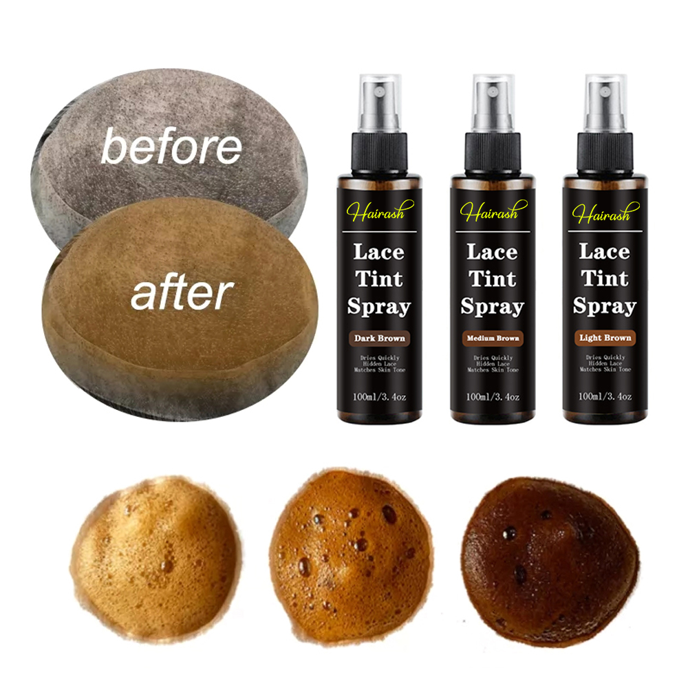 Cola de renda à prova d'água para peruca frontal de renda + removedor de cola de planta + bastão de cera de cabelo + spray de matiz de renda