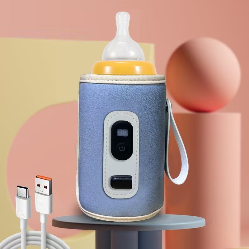 Saco aquecedor de mamadeira usb portátil sem bpa, manga termostática, ajuste universal, isolado, carro, viagem, kit de alimentação noturna para crianças
