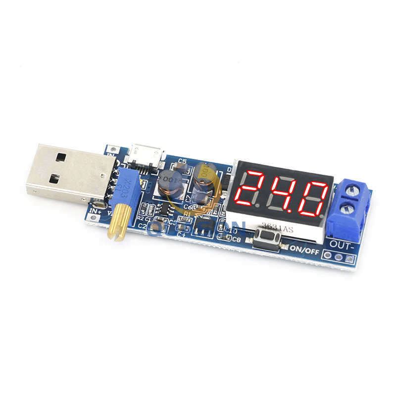 DC-DC 5V Đến 3.5V / 12V USB Bước Lên/Xuống Mô Đun Cung Cấp Năng Lượng Có Thể Điều Chỉnh Tăng Cường Buck bộ Chuyển Đổi Ra DC 1.2V-24V