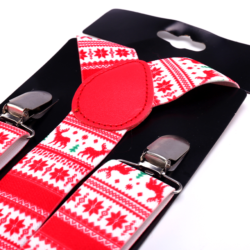 Новые рождественские женские и мужские подтяжки для рубашек для брюк, держатель для брюк, подтяжки, свадебные подтяжки, ремень Gallus, эластичный подарок 3,5 см