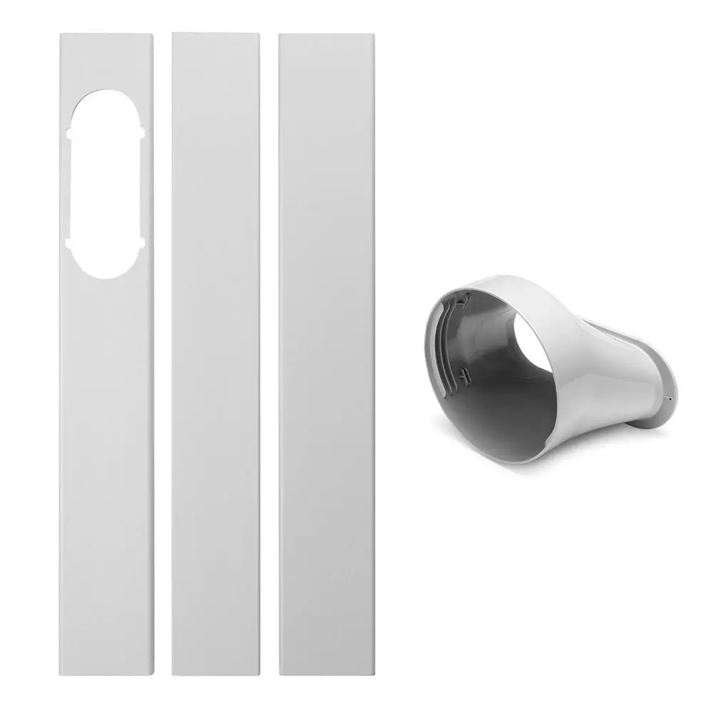 Mais novo kit de janela portátil placa deslizante adaptador ajustável escudo vento mangueira escape tubo conector ar condicionado acessórios