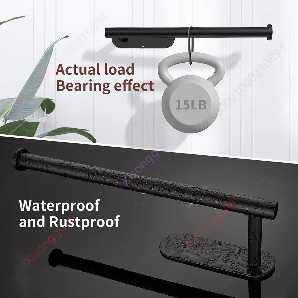 1PCS Kitchen Paper Towel Holder Toilet Paper Holder Adhesive Tissue Rack Napkin Dispenser Cabinet Storage Bathroom Accessories