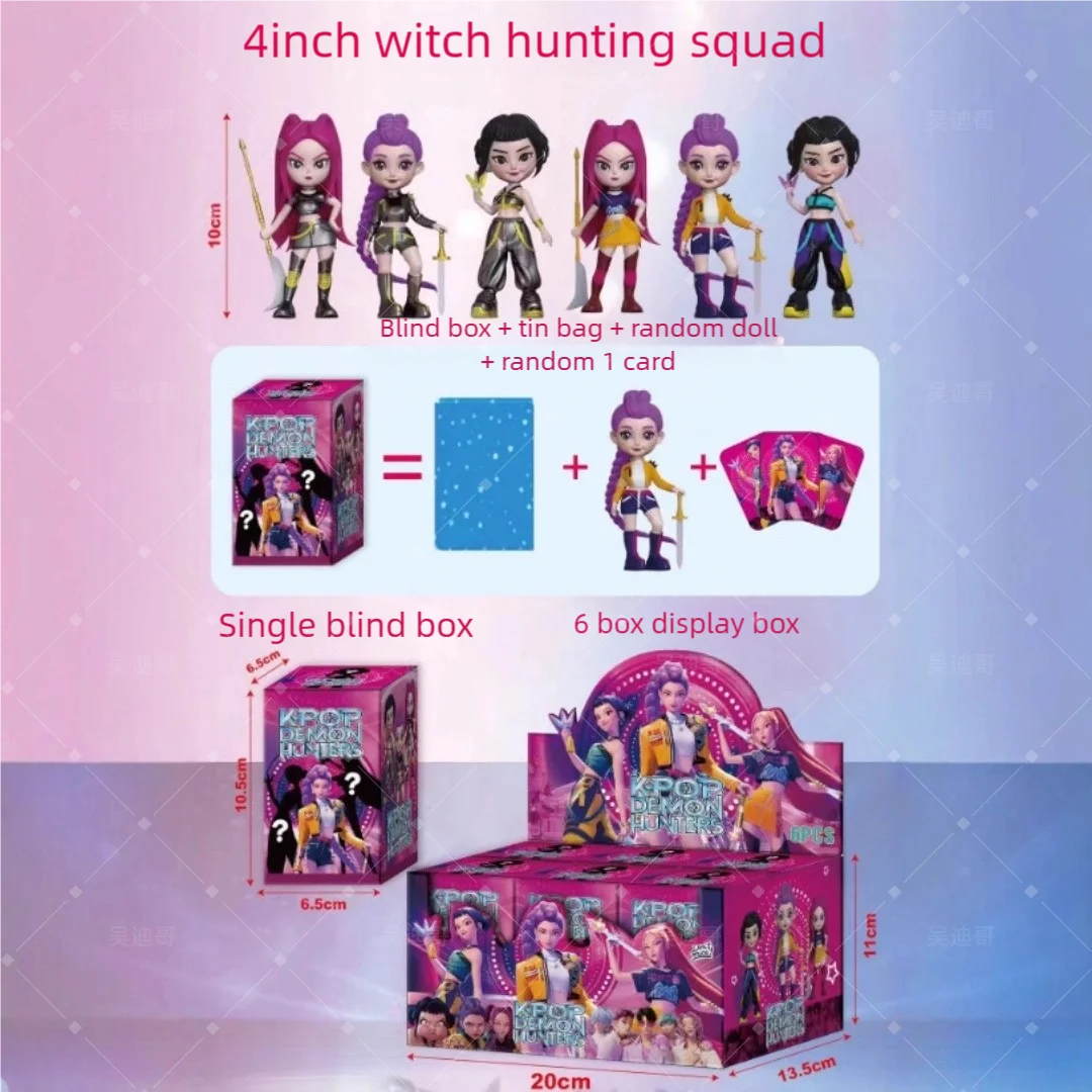 Anime Kpop Devil Hunter Blind Box - Zabawka do rozpakowywania, mała figurka, model periferyjny, dekoracja na biurko, prezent