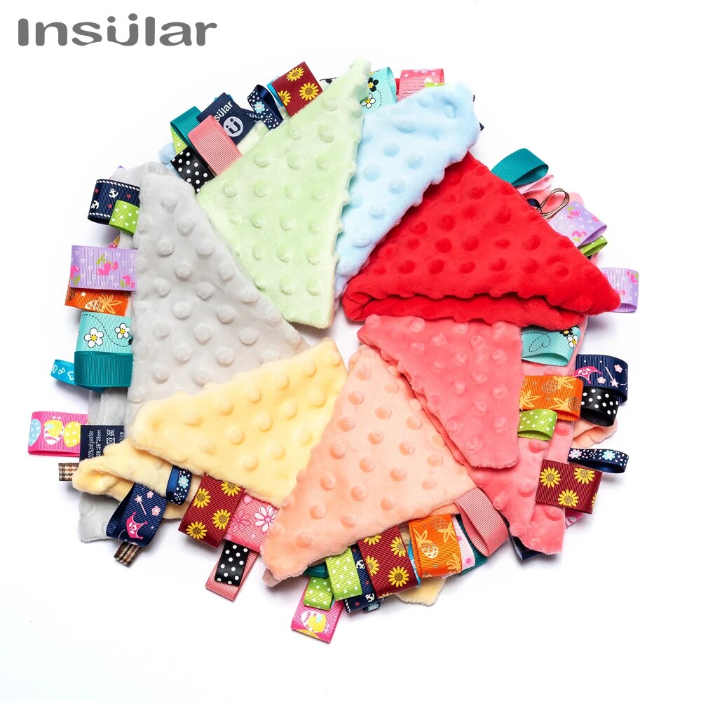 25*25 Cm Baby Kalmeren Sussen Handdoek Hoge Kwaliteit Zachte Baby Kalm Doekjes Baby Handdoek Deken Leuke Cartoon knuffels Voor Baby