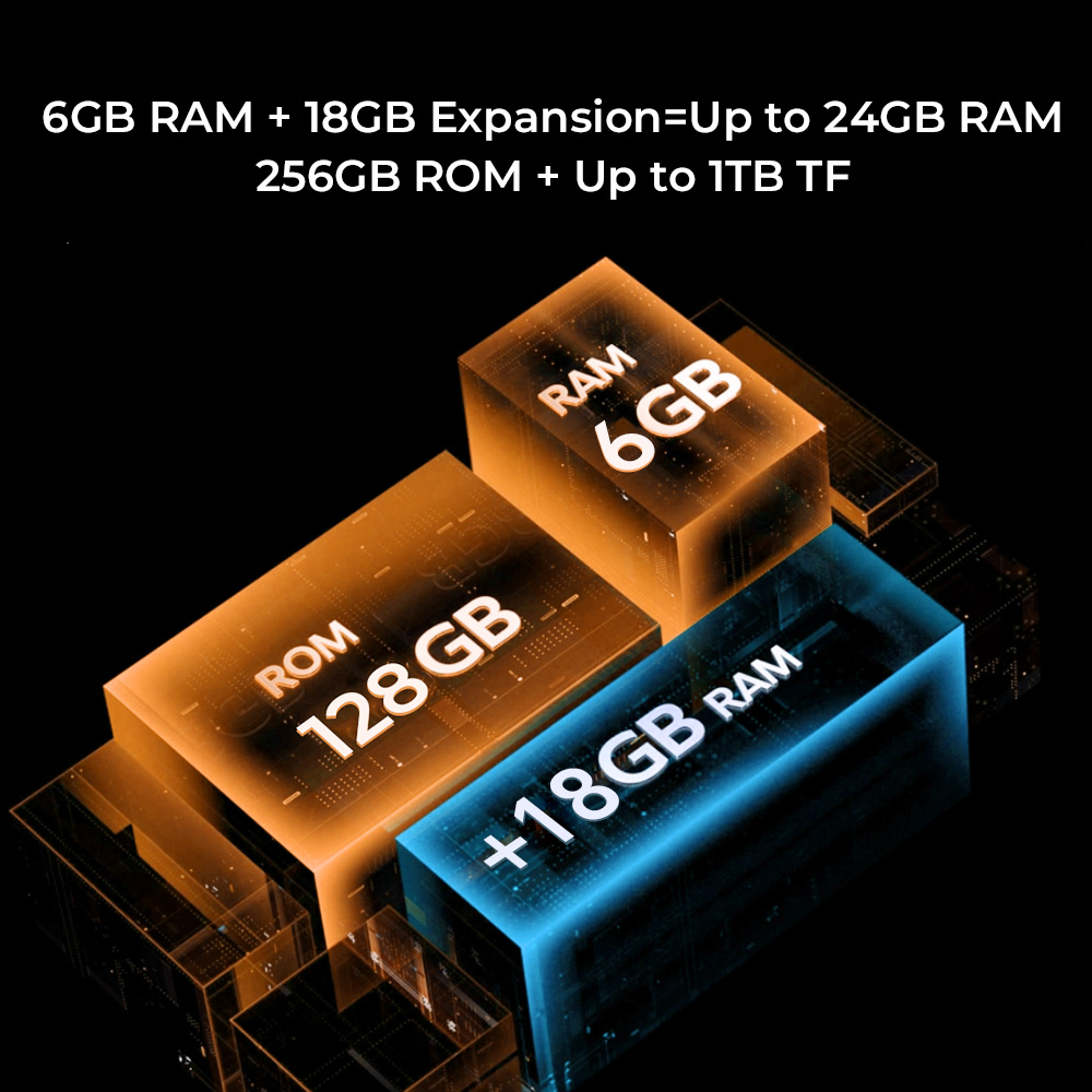 Oukitel G1 smartphone robusto 6,52 ''HD + 10600mAh 24(6 +18)GB + 256GB Android14 48MP câmera celular