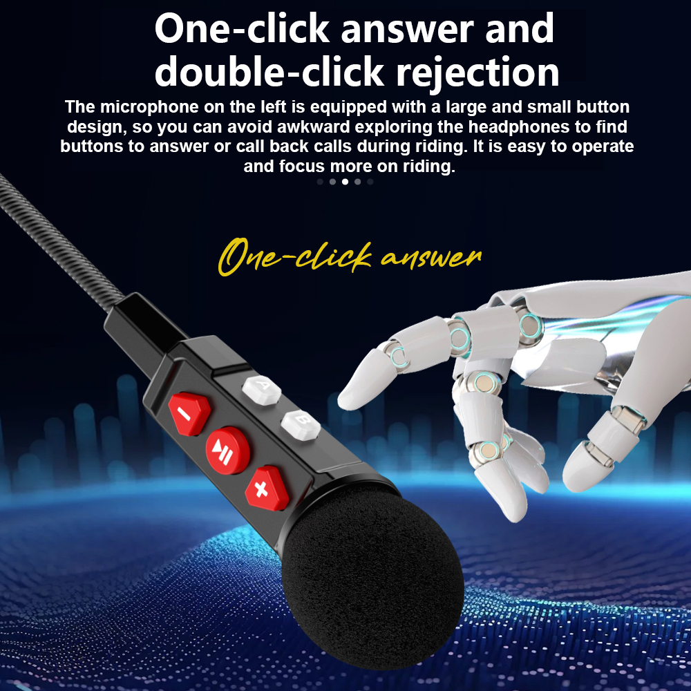 Motor Bluetooth-headset Draadloze stereo Moto-helm Koptelefoon Muziekspeler Handsfree oortelefoon met cliphouder