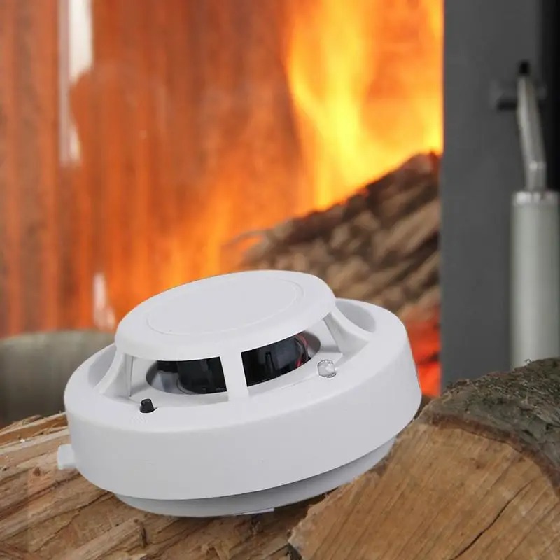 Fire Protection Smoke Detector Wireless White Color Smoke Sensor Highly Sensitive Alarm Fire For Home GSM Alarm System