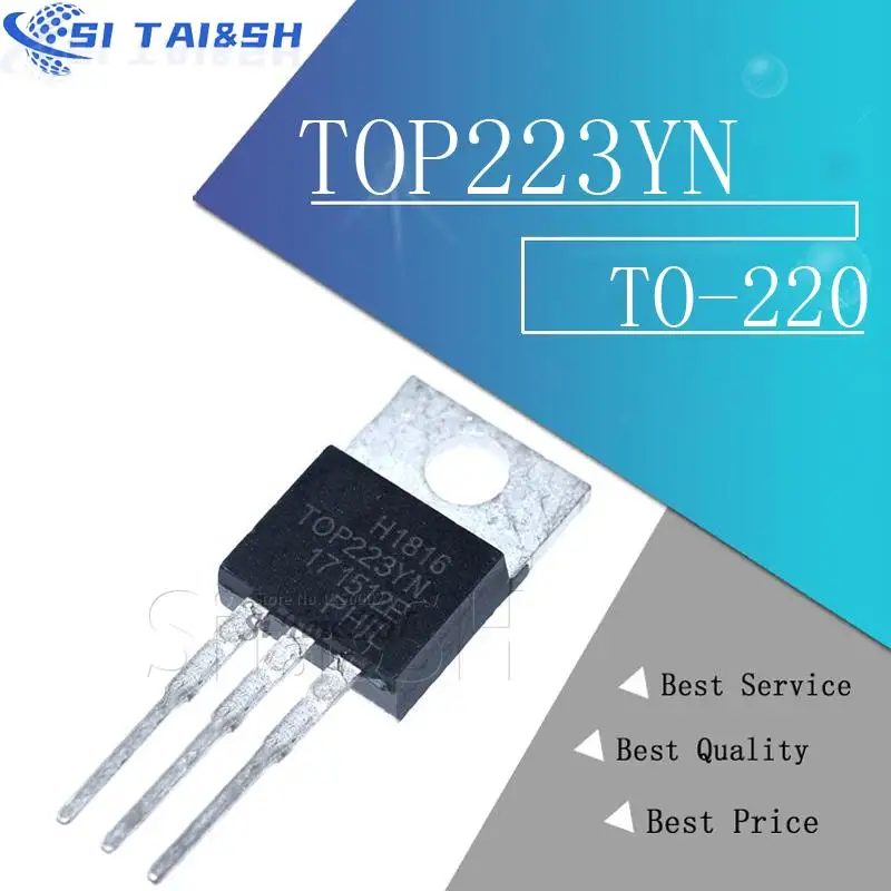 10 Uds TOP223YN TOP223 223YN TOP223Y sistema de datos de interruptor PWM fuera de línea de tres terminales
