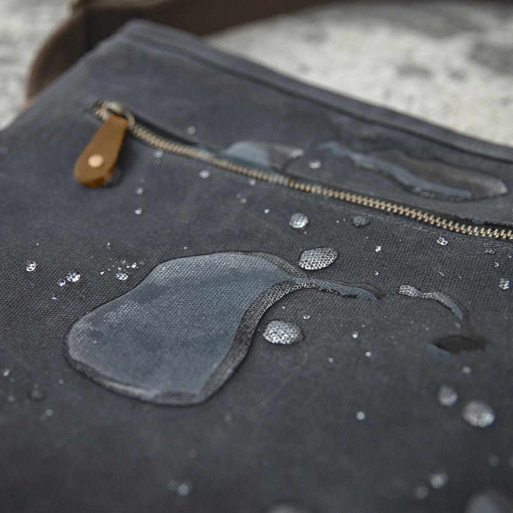 Maden Retro ไหล่ 16oz น้ํามันขี้ผึ้งกระเป๋า Commuter Postman สวมใส่เก่ากันน้ําปรับผ้าใบกระเป๋าสําหรับชาย