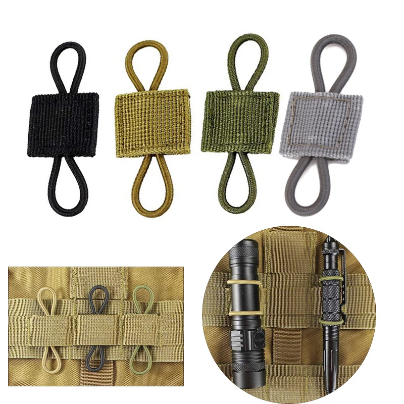 5/10 pçs antena ligação fivela tático molle sling adaptador fivela ao ar livre ptt cinta fixa caça mochila colete acessórios