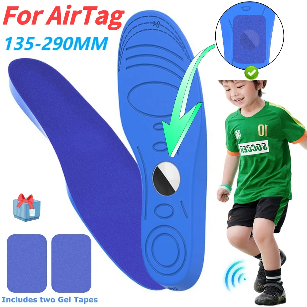 Einlegesohlen für Airtag-Tracking-Geräte, versteckter Halter, bequeme, sicher montierte Schuheinlagen, Tracker-Einlegesohlen für Kinder und Senioren