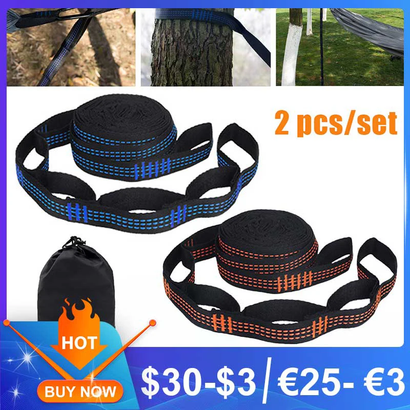 2 Chiếc Võng Dây Đặc Biệt Tăng Cường Polyester Dây 5 Vòng Cao Chịu Lực Thép Gai Ngoài Trời Bền Chống Mòn Dây