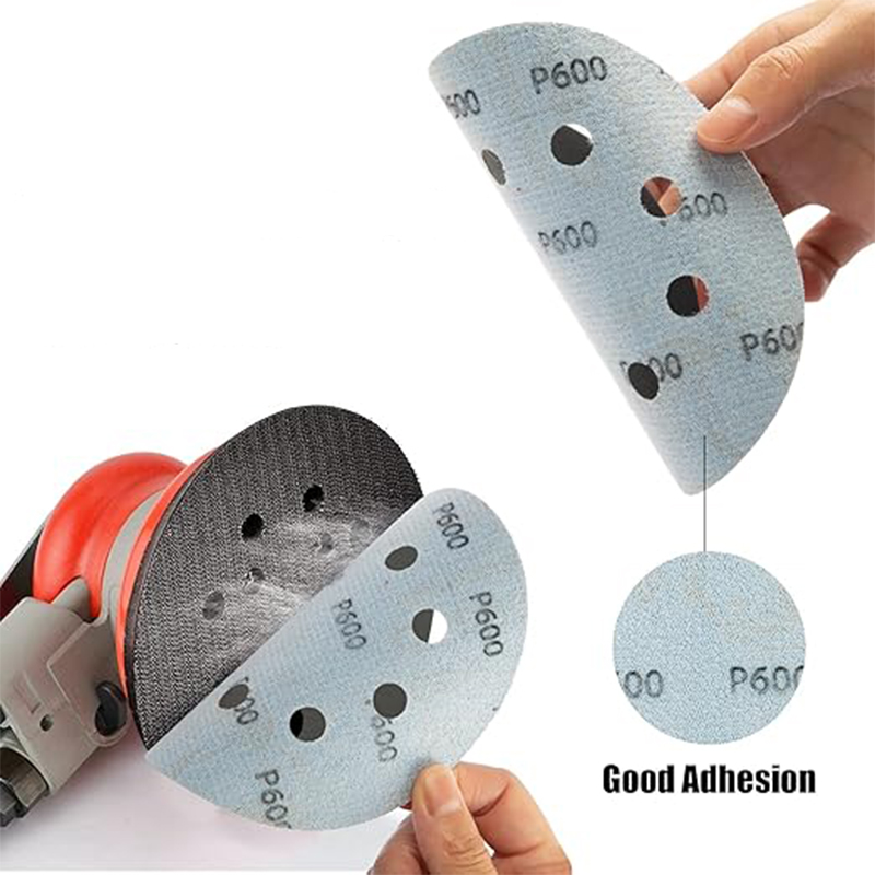 125mm 8 Hole Wet Dry Sanding Disc Universal SandPaper Car Metal Woodworking Polished Tools Accessories Polishing Abrasive Discs