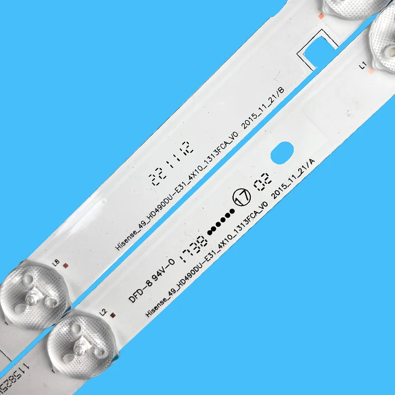 新しい8個/キット,h49m3000 h49m2100 h49mec3050 h49m2600 led49k300u h49m2100s led49h2600 d490df b71 jl d490a1330 003bs用