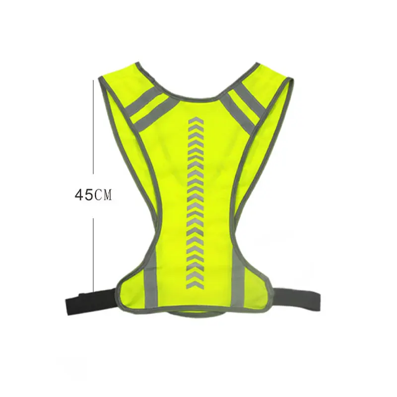 1pc Universal Highlight Reflective Straps Motorcycle Safety Visible Vest Working Clothes Night Security Running Cycling Clothing