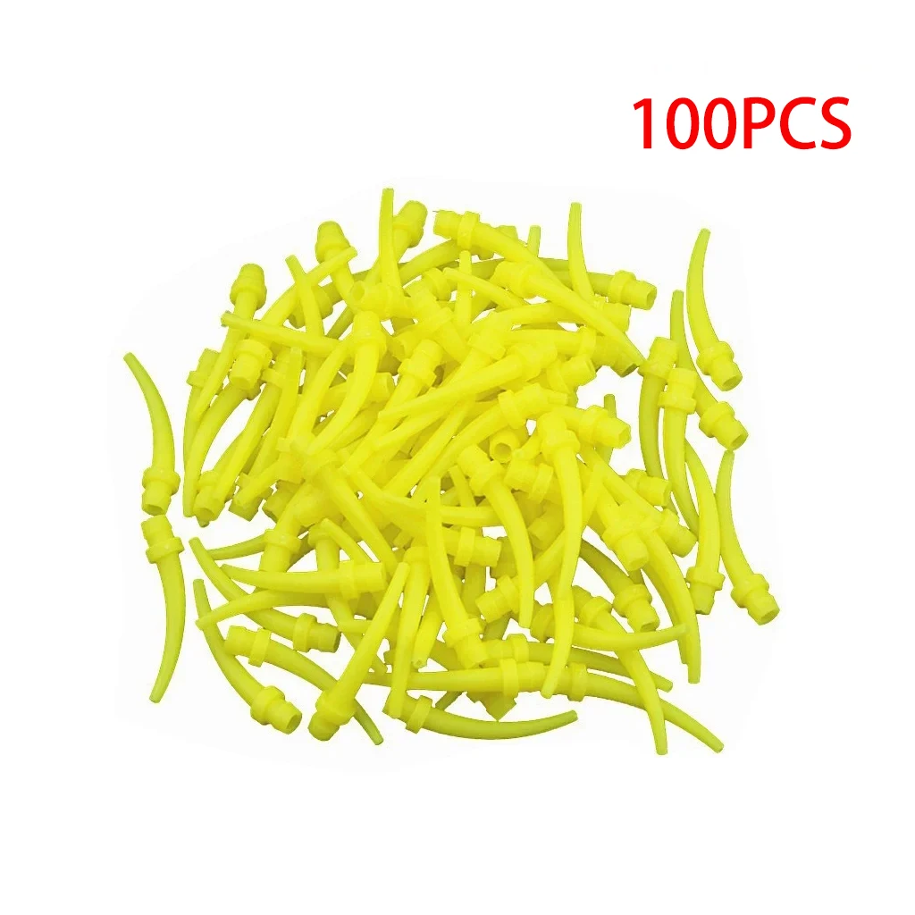 50 ชิ้นทันตกรรมผสมเคล็ดลับหลอดทิ้งหัวฉีดหัว Impression วัสดุยางซิลิโคนลําเลียงทันตกรรม Lab ผลิตภัณฑ์