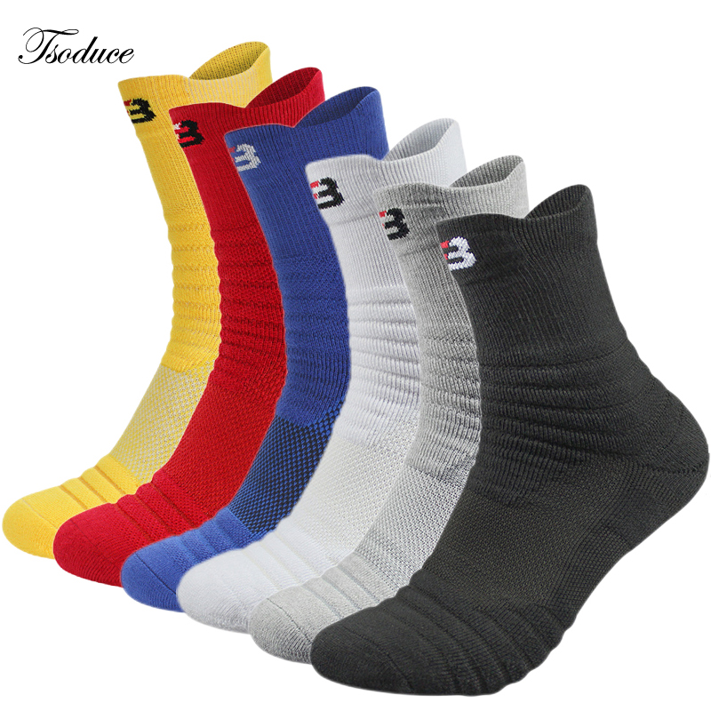 Calcetines deportivos para hombre, cojín absorbente de golpes, toalla de felpa, baloncesto, ciclismo, correr, senderismo, tenis, calcetines para mujer, algodón, talla 31-48