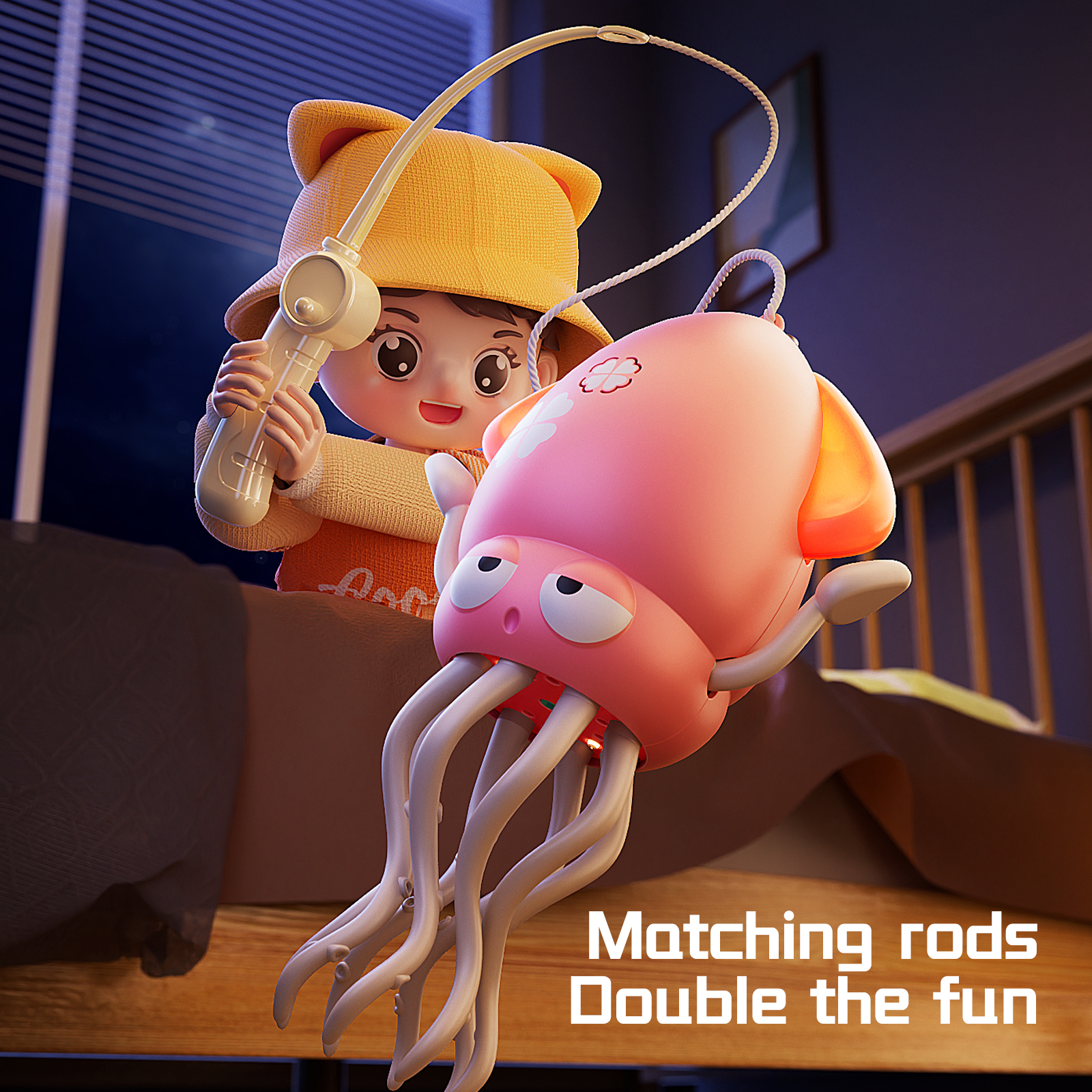 Magische dansende octopus Swingende octopus Octopus