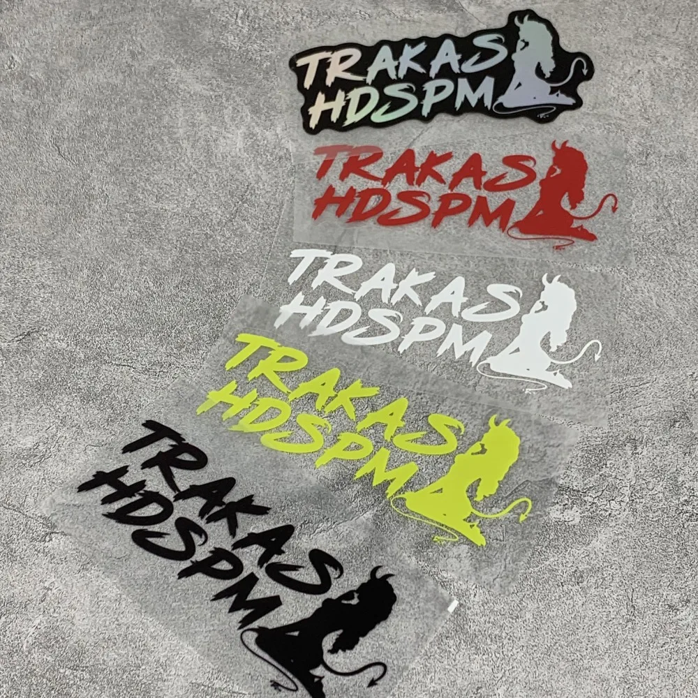 Trakas hdspm-面白い防水オートバイステッカー、オートバイのフロントフェアリング、燃料タンク、diy車の窓のボディ、耐久性のあるビニールデカール、1個