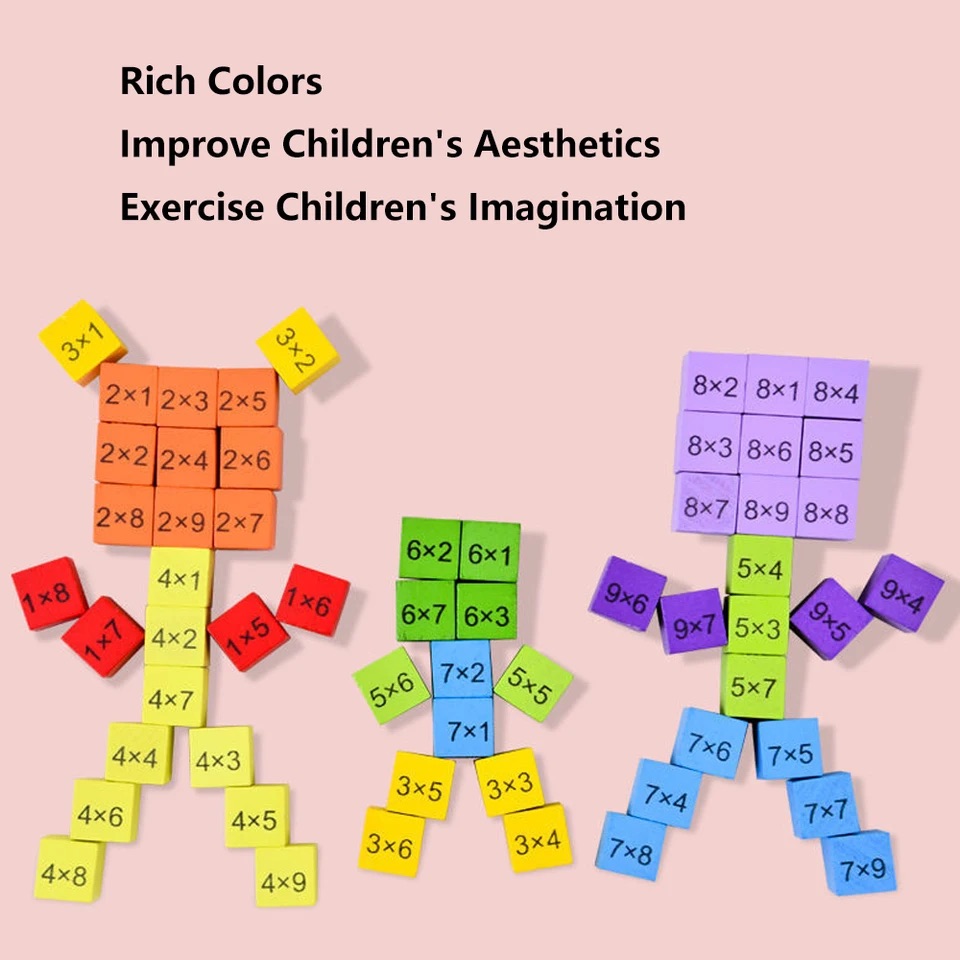 Montessori Math Toys for Kids Children Baby Educational Toys 99 Multiplication Table Math Arithmetic Teaching Aids