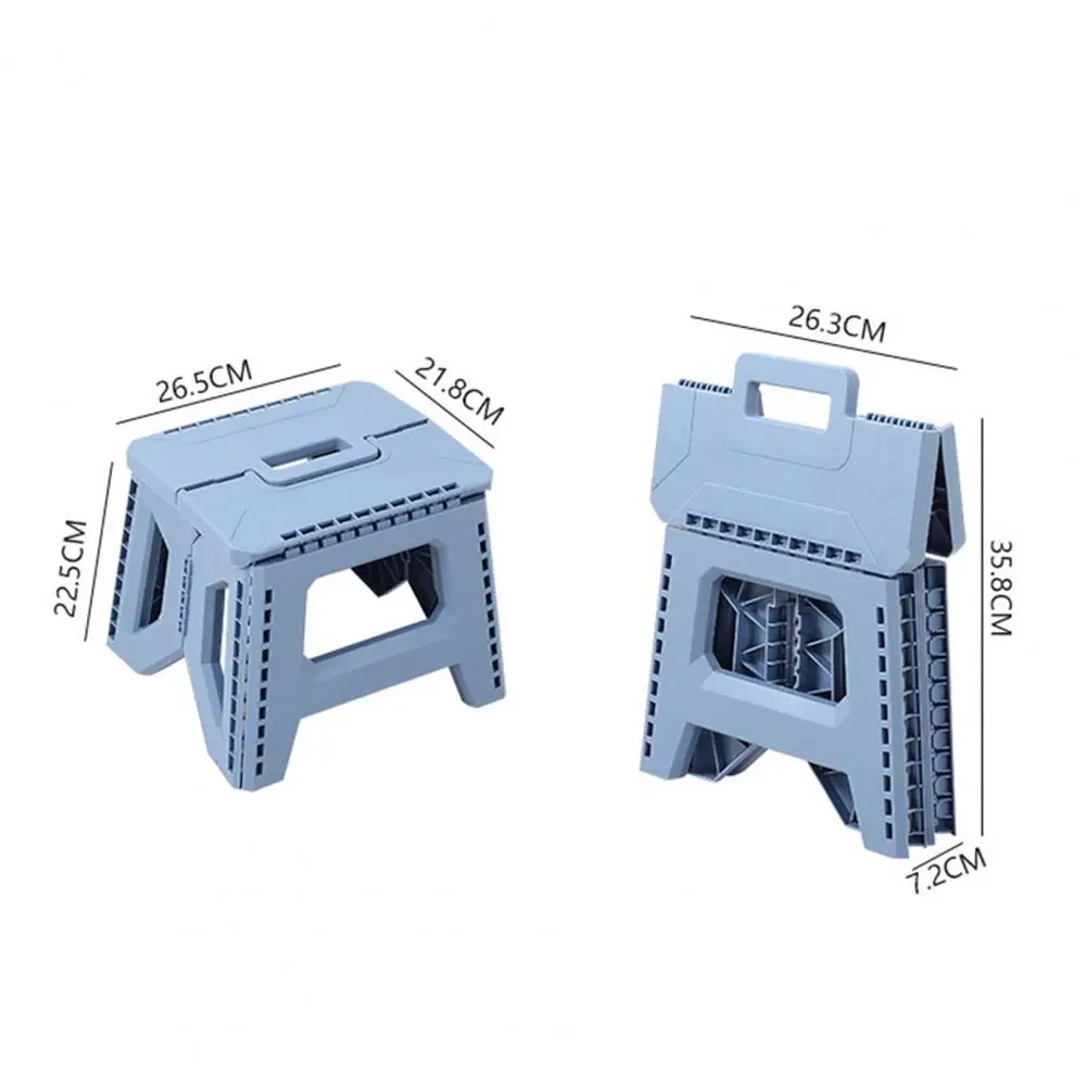 Taburete plegable de plástico con mango portátil, asiento ligero para acampar al aire libre, caza, Picnic, pesca, 400 libras