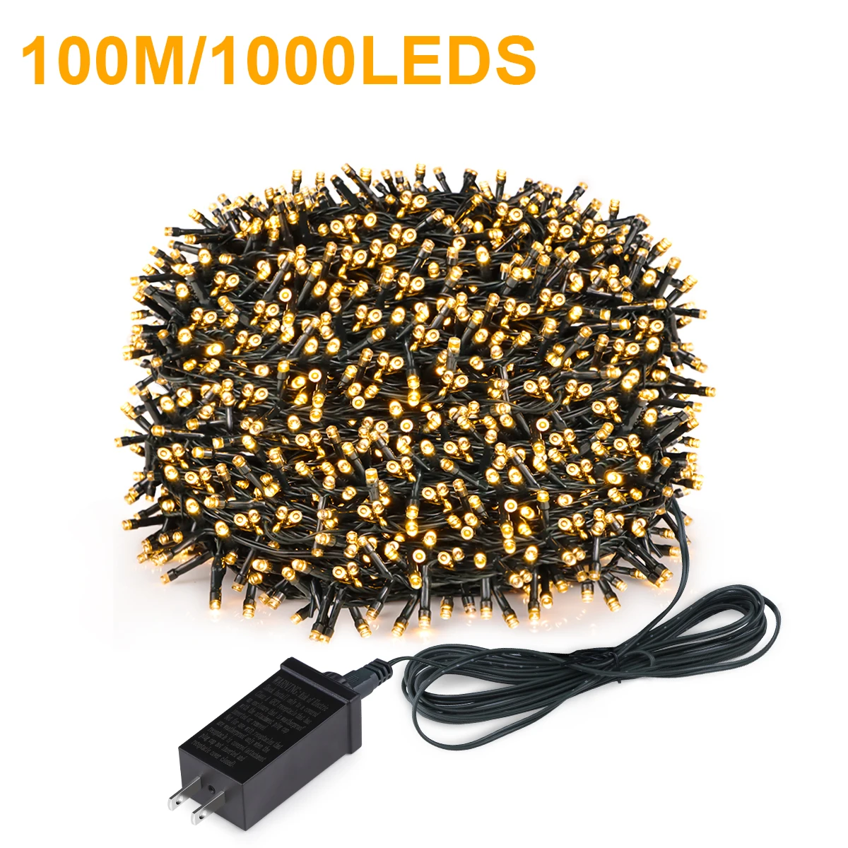 Guirnalda de luces LED para festivales de 10M-100M, guirnalda de luces LED para exteriores, 110V, 220V a DC24V, fiesta en el jardín en casa, decoración de boda de Año Nuevo