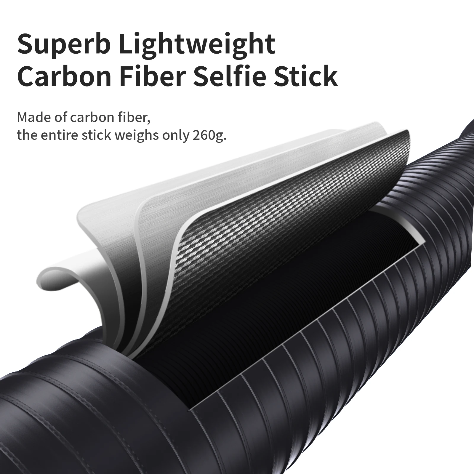 aMagisn Palo selfie invisible de 3 m, monopié extensible de fibra de carbono de 118" para Gopro Max, Insta360 X3, X4, X5 y DJI Osmo 360. Accesorios.