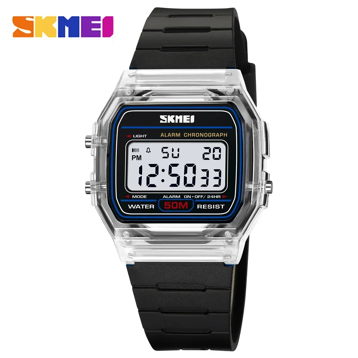 Skmei 2056 relógio esportivo à prova d'água para homens e mulheres, contagem regressiva eletrônica, menino, menina, data digital, relógios de pulso, mulher, reloj masculino