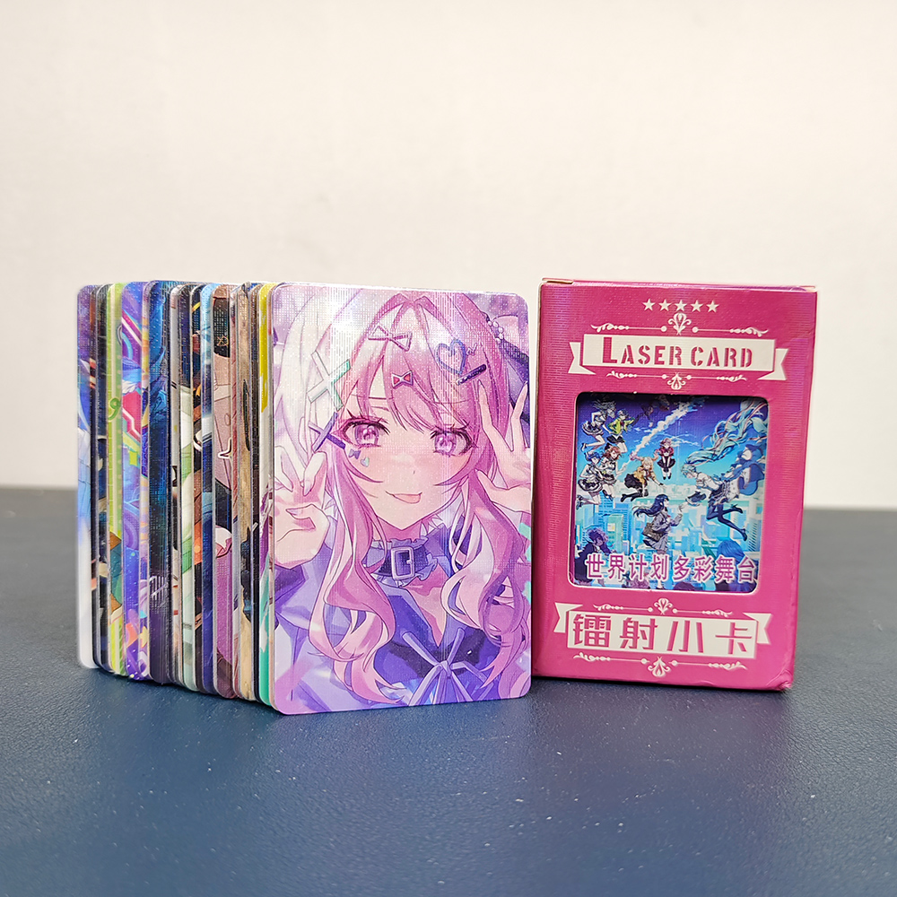 100 шт./компл. проект Sekai, полный набор, аниме, лазерная карта, косплей, закругленные углы, ломо-карта, рождественские подарки для девочек