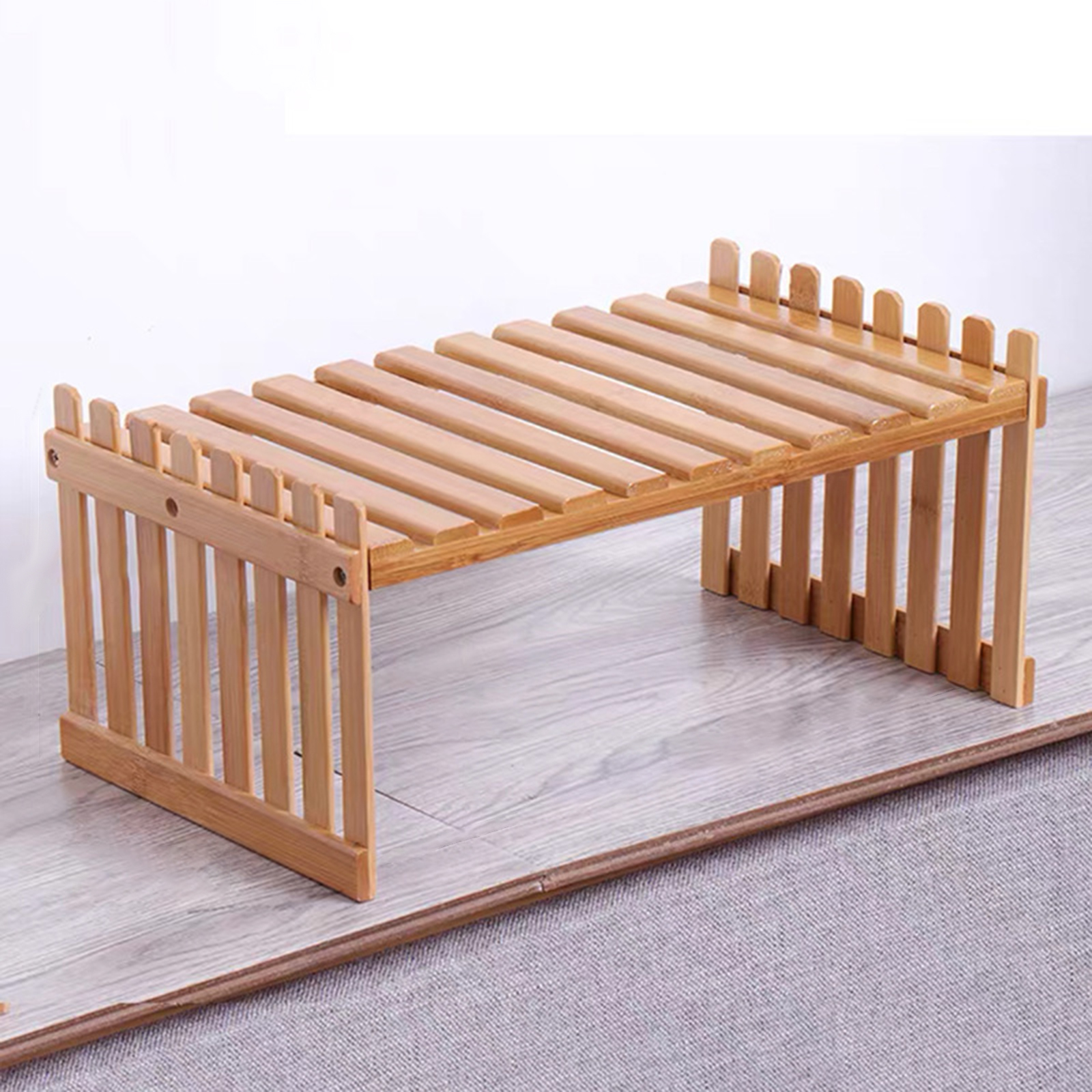 Prateleira de flores de mesa de madeira suporte de planta simples vaso de flores rack de exibição para casa pátio gramado jardim plantador titular