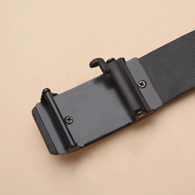 La nueva hebilla sin dientes, cinturón con hebilla automática, estilo informal para hombres, cinturón de cintura que combina con todo, pantalones de moda juvenil con personalidad