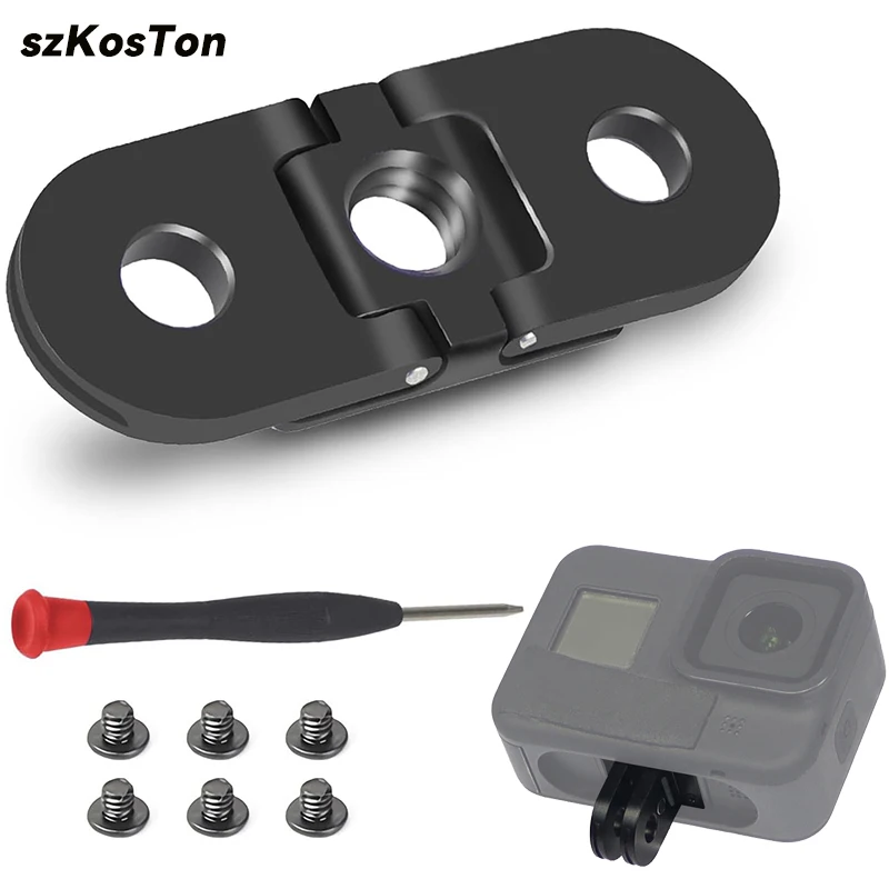 Metall Stativ Mount Adapter Für GoPro Hero 13 12 11 10 9 Halterung Basis Action Kamera 1/4'' Loch Stativ einbeinstativ Adapter Zubehör