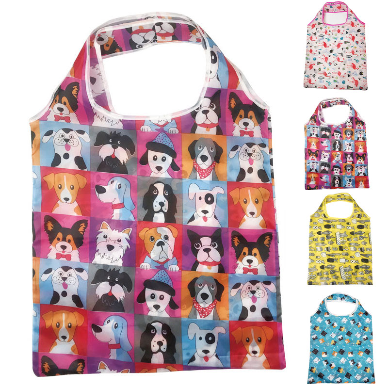 Borsa per la spesa riutilizzabile Borsa per la spesa pieghevole in nylon Borsa tote ecologica creativa Leggera e resistente