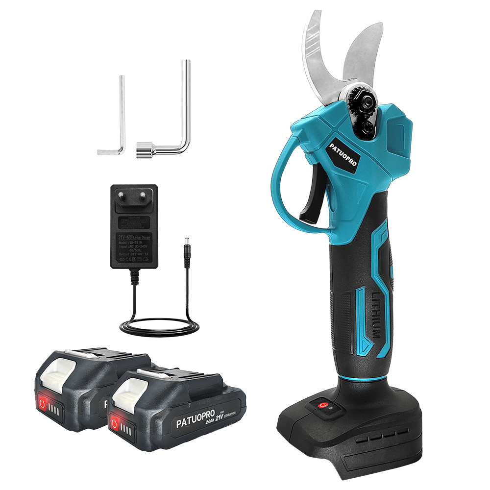PATUOPRO 30 мм бесщеточные электрические секаторы аккумуляторные электрические ножницы садовые фруктовые деревья режущий инструмент для Makita 18 В батарея