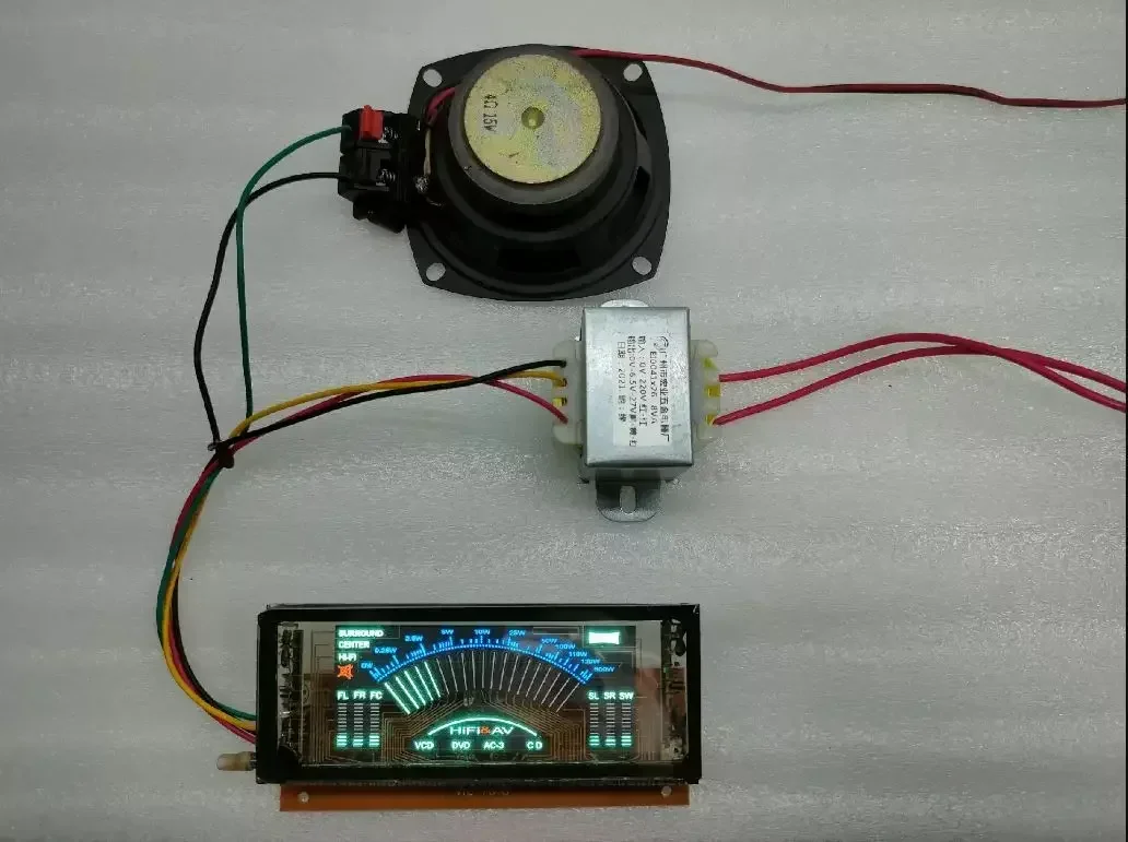 Display fluorescente VFD multimediale con frequenza audio musicale 2024 per altoparlanti e amplificatori, scheda driver e schermo fluorescente