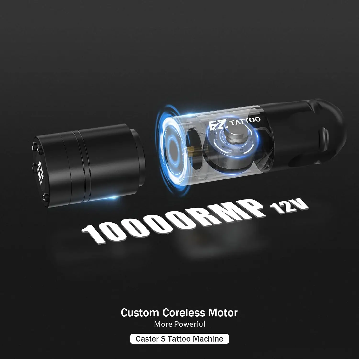 EZ – Machine à tatouer à cartouche sans fil, stylo rotatif à batterie sans fil, bloc d'alimentation Portable, 1500mAh, affichage numérique LED, pistolet de tatouage