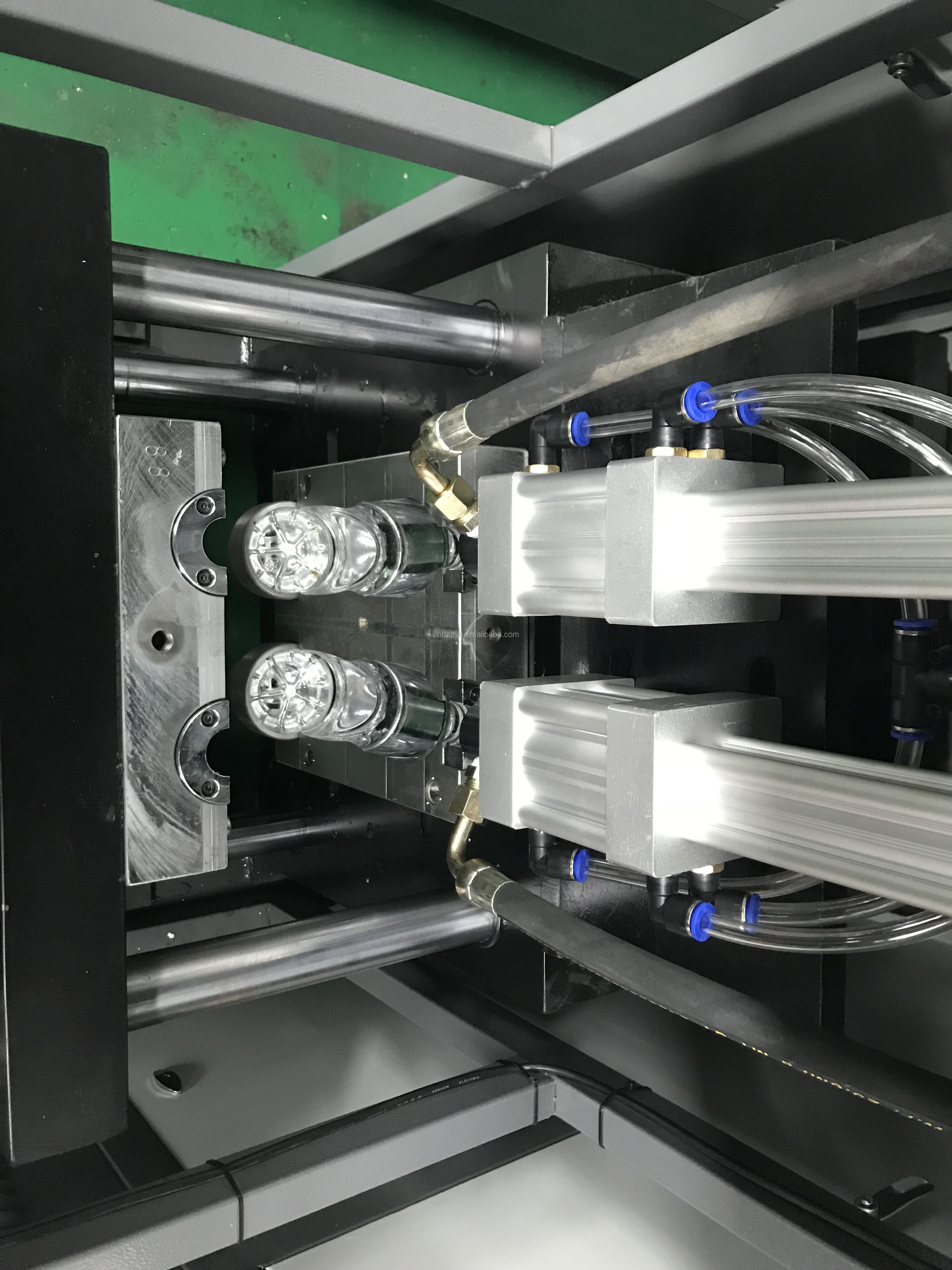 Mesin pembuat botol plastik Semi otomatis kecil 500ml mesin tiup