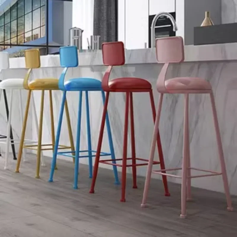 MQBY-Cadeiras de luxo Nordic Bar para barbeiro, cadeiras para casa, poltrona para barbeiro e loja, design de plástico, mesa Designer, altura MQBY
