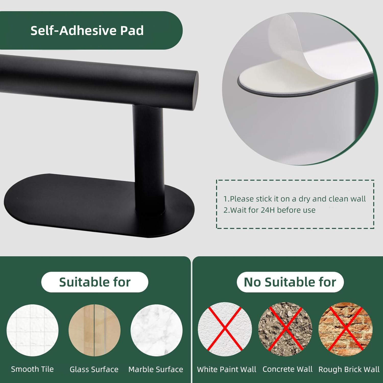 Bathroom Hardware Set Brushed Nickel Towel Bar Towel Ring Toilet Paper Holder Robe Hook 304 Stainless Steel Bathroom Accessory