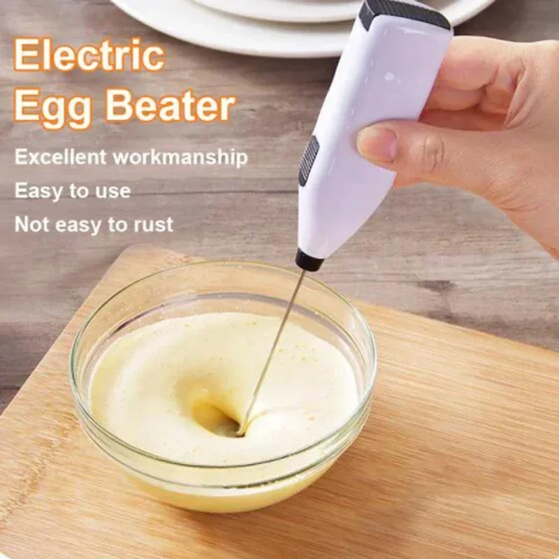 Batidor eléctrico mezclador de mano para el hogar, Mini batidor de huevos, licuadora de cocina, café, té de la leche, crema agitadora