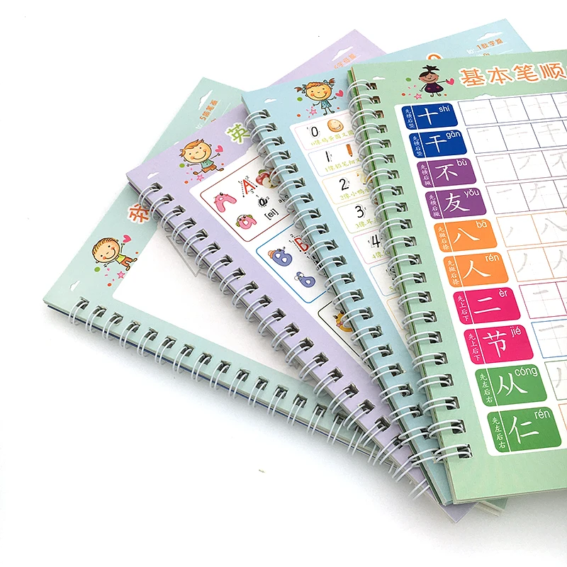 Có Thể Tái Sử Dụng Trẻ Em 3D Rãnh Copybook Cho Thư Pháp Tiếng Anh Viết Tay Sách Học Tiếng Anh Viết Chữ Thư Sách Thực Hành Đồ Chơi