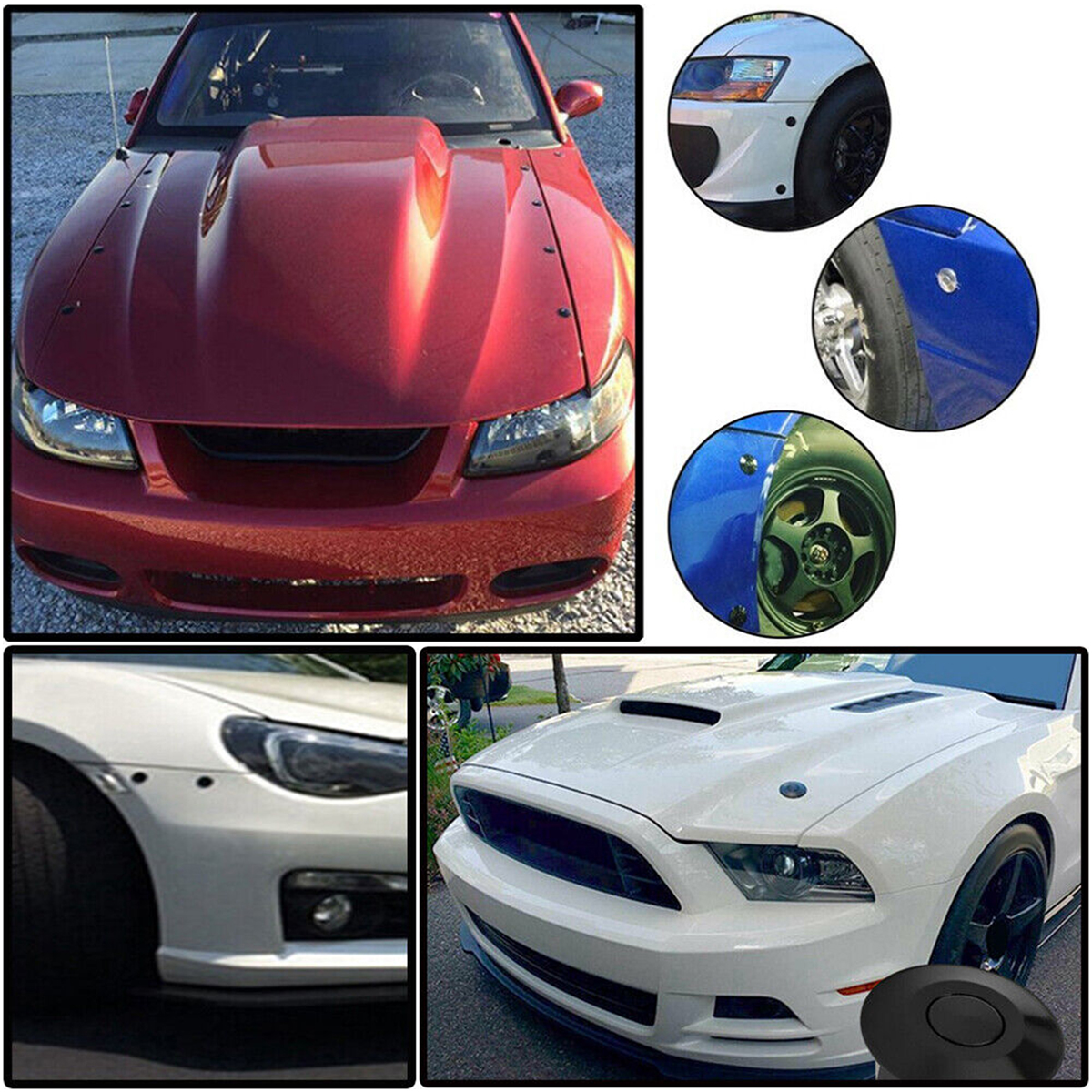 4 個クイックラッチフードピンロック 1.25 インチユニバーサルクイックリリースファスナーロックアルミ合金車のバンパーフードピンボンネットロック