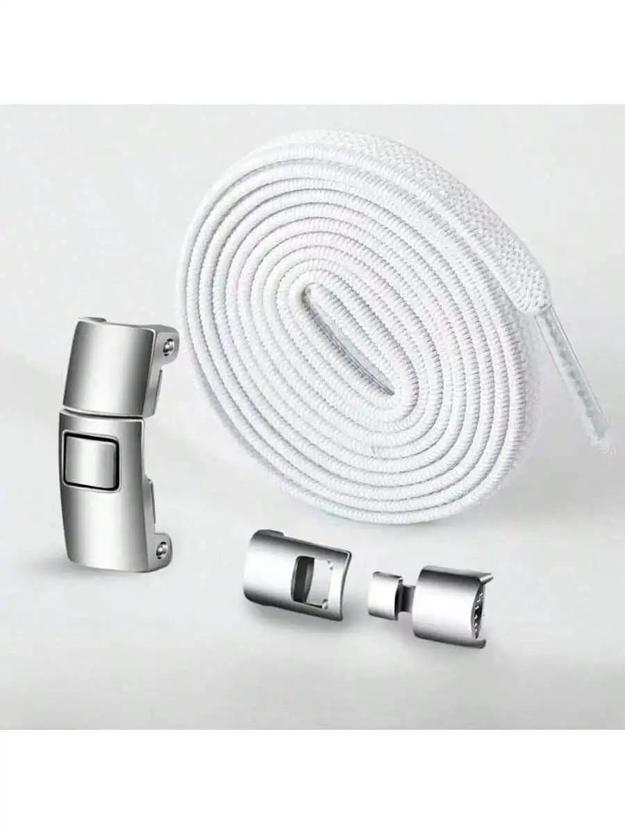 1 paio di lacci elastici lacci semicircolari senza cravatta lacci per bambini e adulti scarpe da ginnastica lacci mocassini veloci lacci con chiusura in metallo