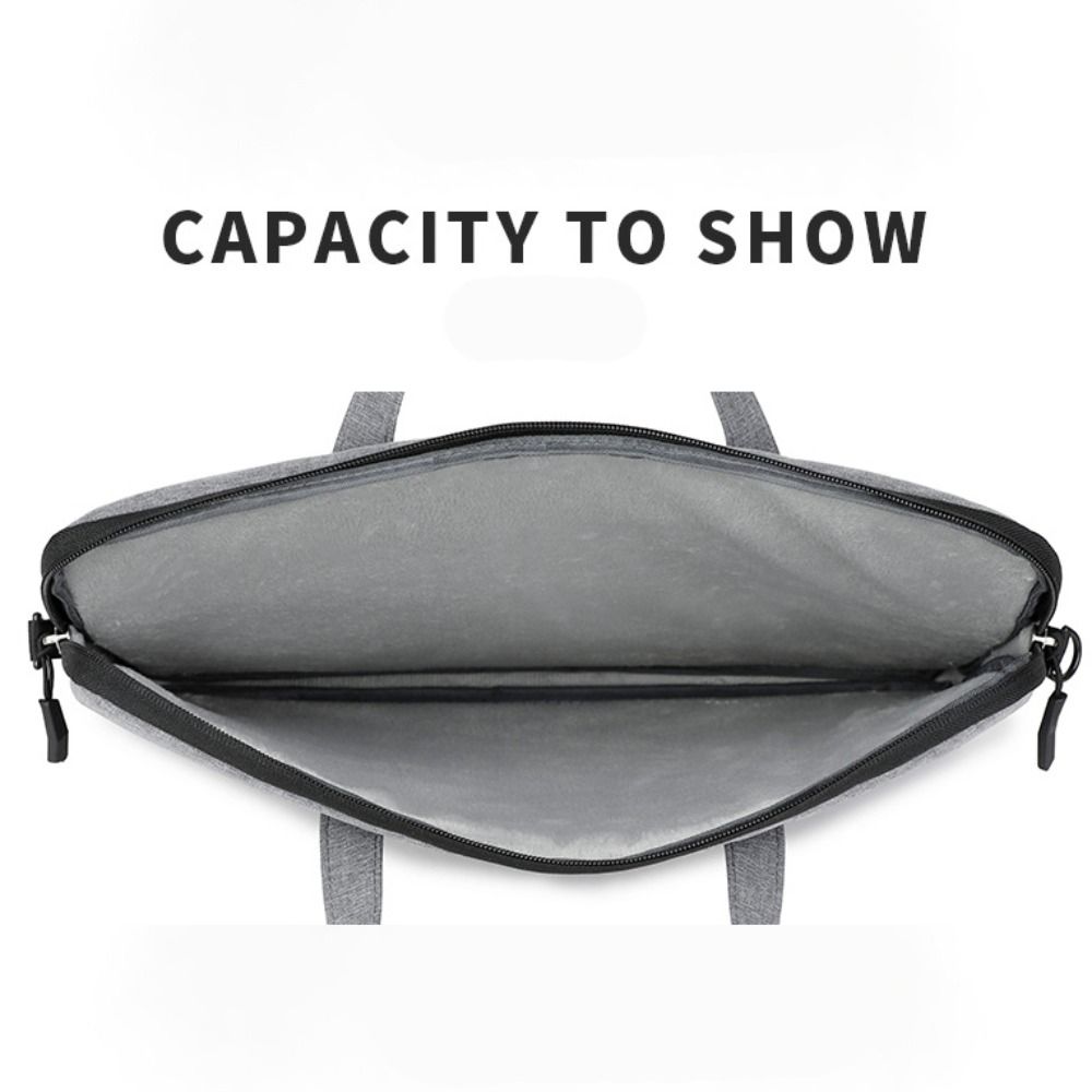 14inch Business Briefcases File Folder Bag Portable Laptop Notebook Case Crossbody Briefcases Multi-layer Notebook Pouch