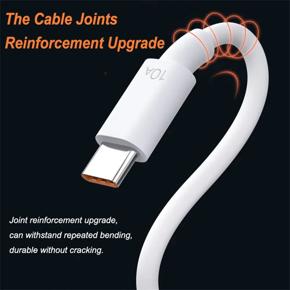 NNBILI New 1-5pcs 10a 100w Type C Super Fast Charging Cable Data Cord For Huawei vivo oppo Quick Charing Usb C Cables 2024